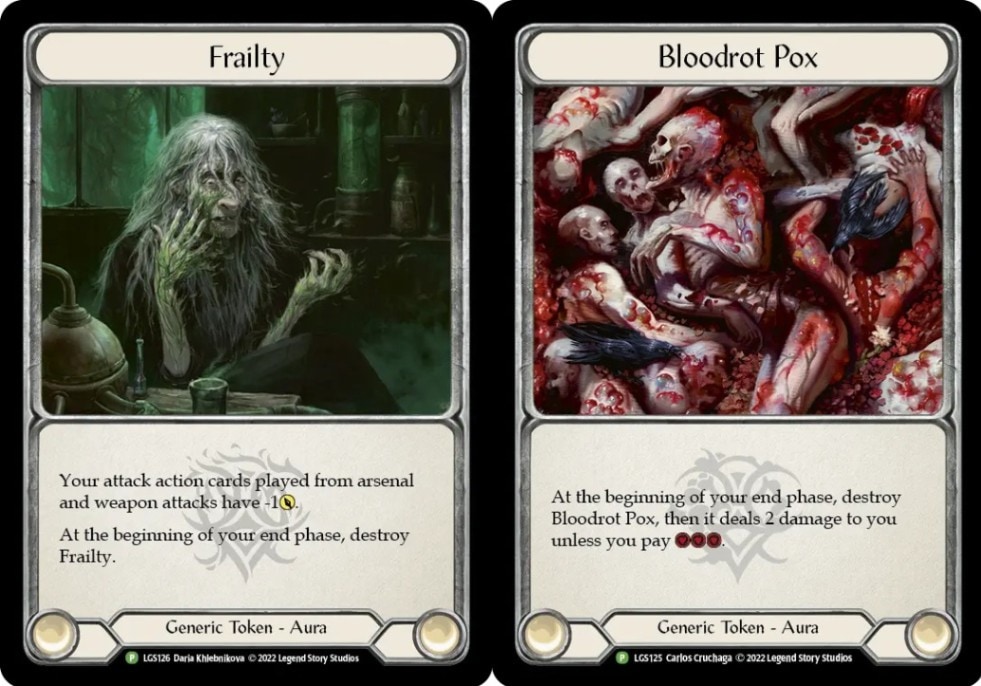 EN】《Cold Foil》[Generic] Bloodrot Pox/Frailty (トークン