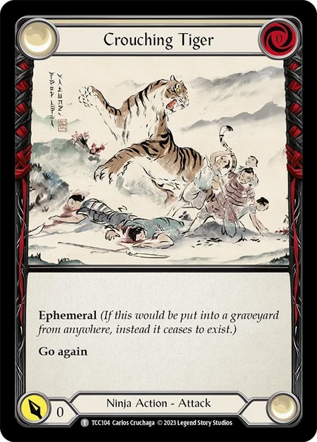 【FaB】Crouching Tiger Marvel5枚セット EN】[Ninja] Crouching Tiger // Crouching Tiger 「T」〔TCC104