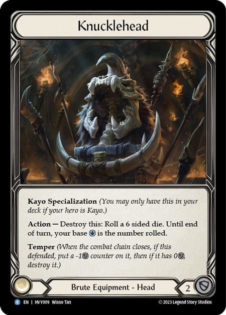 EN】[Brute] Knucklehead/石頭の兜 (装備品)「R」〔HVY009〕 | Brute