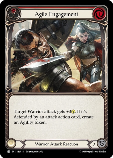 【EN】[Warrior] Agile Engagement/敏捷な交戦 (赤)「C」〔HVY115〕
