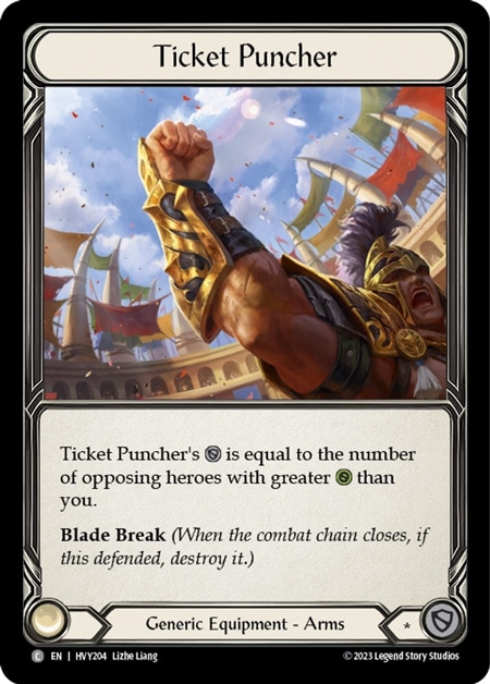 EN】[Generic] Ticket Puncher/賭けの名手 (装備品)「C」〔HVY204