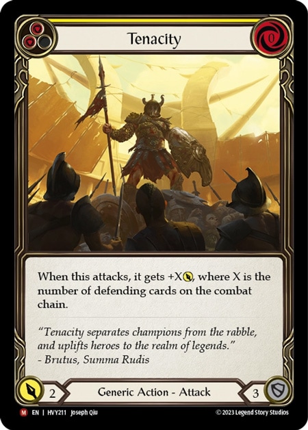 EN】《Rainbow Foil》[Generic] Tenacity/不倒の執念 (黄)「M