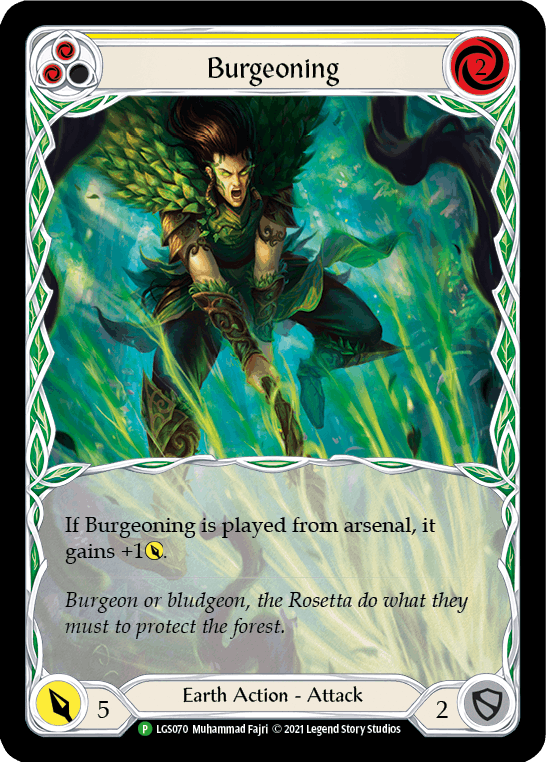 EN】《Rainbow Foil》[Earth] Burgeoning (黄)「P」〔LGS070