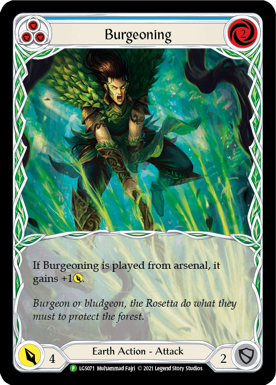 EN】《Rainbow Foil》[Earth] Burgeoning (青)「P」〔LGS071