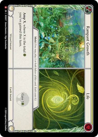 Rampant Growth//Life 蔓延//生命　【cold foil】 EN】《Rainbow Foil》[Earth Wizard] Rampant Growth//Life/蔓延
