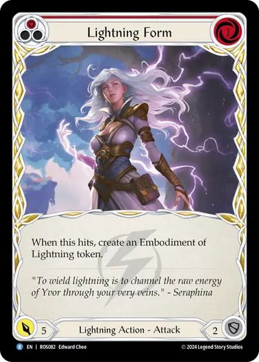 EN】[Lightning] Lightning Form/稲妻の表象 (赤)「R」〔ROS082