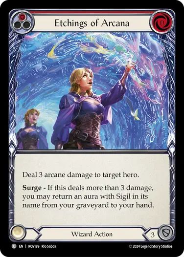 EN】[Wizard] Etchings of Arcana/秘奥の刻印 (赤)「C」〔ROS189