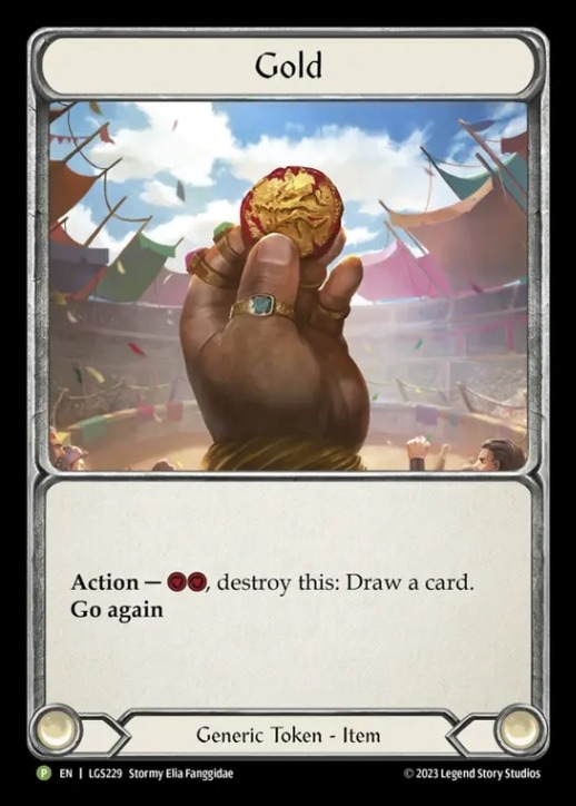 EN】《Rainbow Foil》[Generic]Gold/Agility (トークン)「P」〔LGS229