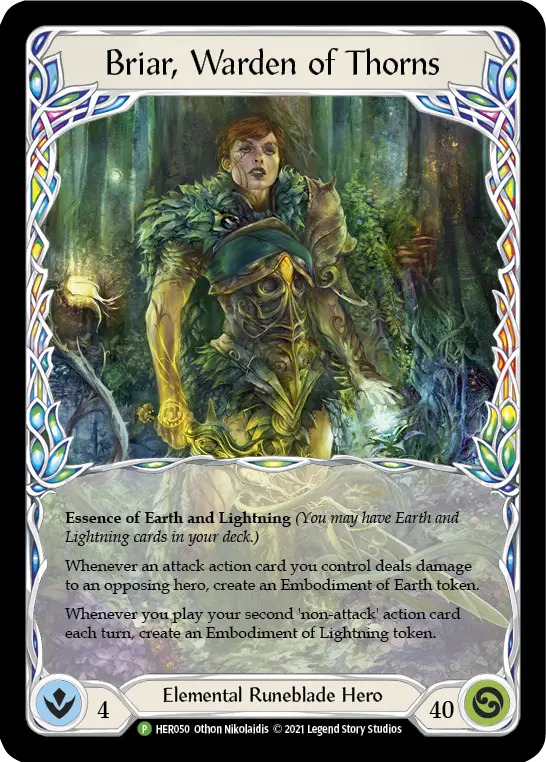 EN】《Rainbow Foil》[Elemental Runeblade] Briar, Warden of