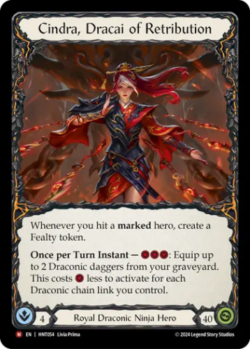 FaB　報復のドラカイ、シンドラ 　Marvel ColdFoil Cindra EN】《Cold Foil》[Royal Draconic Ninja] Cindra, Dracai of