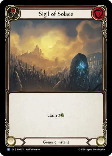 【EN】[Generic] Sigil of Solace/癒しの印 (赤)「R」〔HNT231〕