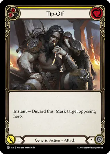 【EN】[Generic] Tip-Off/密告 (黄)「C」〔HNT233〕