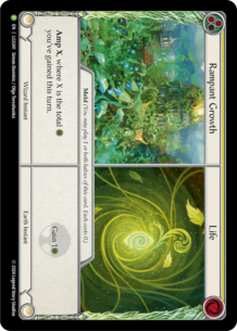 EN】《Cold Foil》[Earth Wizard] Rampant Growth//Life/蔓延