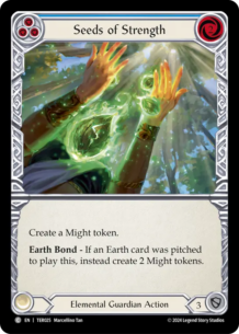 【EN】[Elemental Guardian] Seeds of Strength/力の種子 (青)「C」〔TER025〕