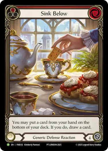 EN】《Rainbow Foil》[Generic] Sink Below/群青へ沈む (赤)「P