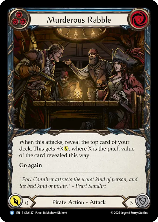 その他 Flesh and blood Tip the Barkeep EN】《Cold Foil》[Pirate] Tip the Barkeep/心付け (青)「M