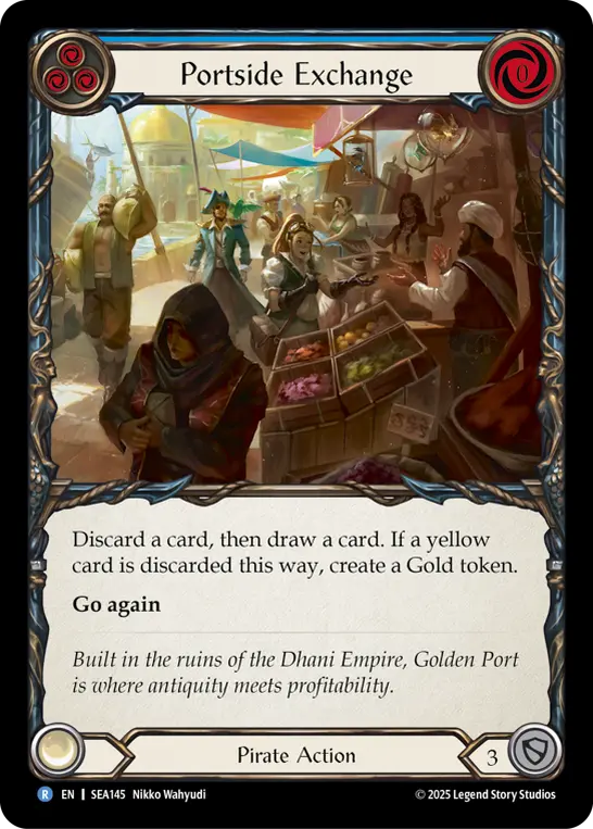 Portside Exchange/波止場の交易所　cold foil 3枚 Portside Exchange/波止場の交易所cold foil 3枚