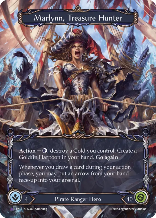 トレジャーハンター、マーリン MARVEL FaB トレジャーハンター、マーリン MARVEL FaB EN】《Cold Foil》[Pirate
