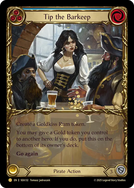 初売り 福袋 EN】《Cold Foil》[Pirate] Tip the Barkeep/心付け (青)「M その他