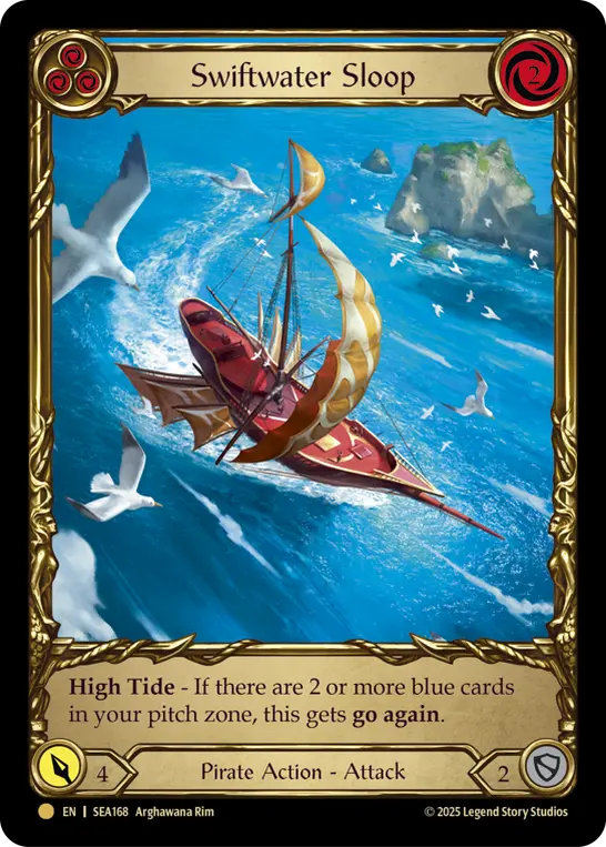 FAB 蒼海の大覇船Conqueror of the High Seas CF英 EN】《Cold Foil》[Pirate] Conqueror of the High Seas/蒼海の