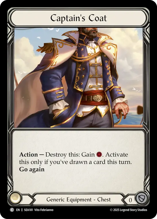 【EN】《Cold Foil》[Generic] Captain's Coat/キャプテンコート (装備品)「C」〔SEA181〕
