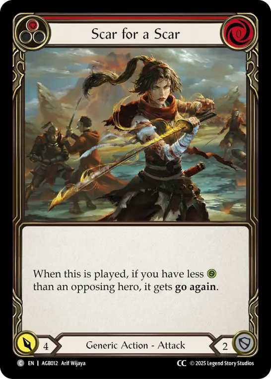【EN】《CC》[Generic] Scar for a Scar/傷には傷を (赤)「C」〔AGB012〕