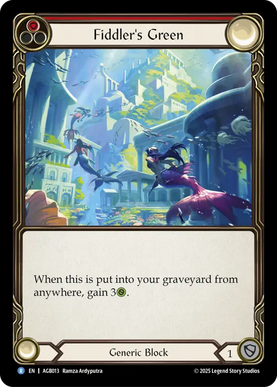 【EN】[Generic] Fiddler's Green/船乗りの終楽地 (赤)「R」〔AGB013〕