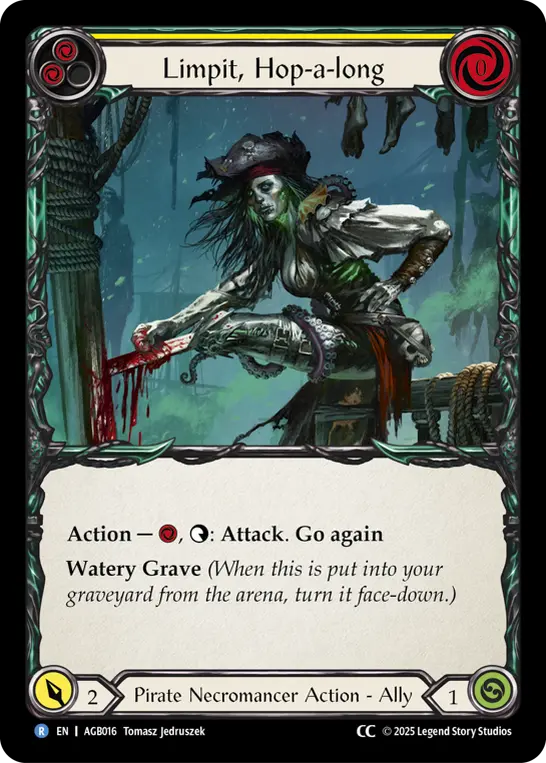 EN】《CC》[Pirate Necromancer] Limpit, Hop-a-long/片足飛びの