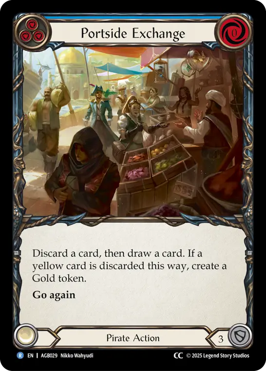【EN】《CC》[Pirate] Portside Exchange/波止場の交易所 (青)「R」〔AGB029〕