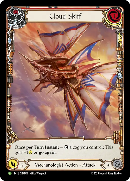 EN】《Rainbow Foil》[Mechanologist] Cloud Skiff/飛雲艇 (赤)「P