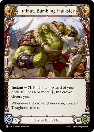 【EN】[Revered Brute] Tuffnut, Bumbling Hulkster/抜けてる巨漢、タフナット (ヒーロー)「B」〔SUP001〕