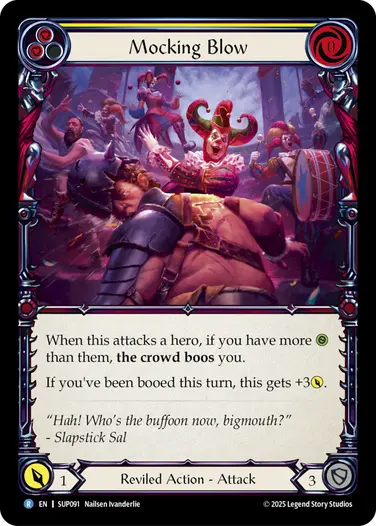 EN】[Reviled] Mocking Blow/嘲笑する強打 (黄)「R」〔SUP091