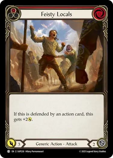 【EN】[Generic] Feisty Locals/勇敢な市民 (赤)「C」〔SUP230〕