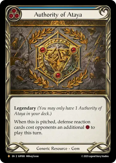 アタヤの威光【RF】 EN】《Rainbow Foil》[Generic] Authority of Ataya/アタヤの