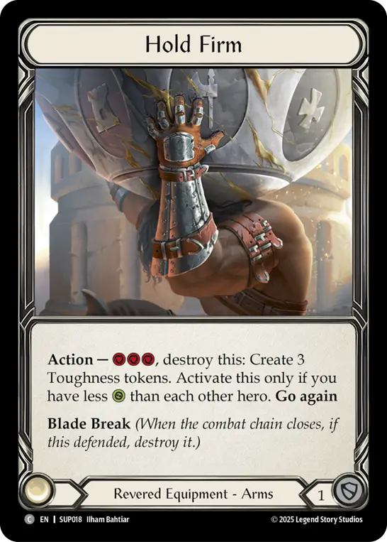 EN】《Cold Foil》[Revered] Hold Firm/堅固な保持 (装備品)「C