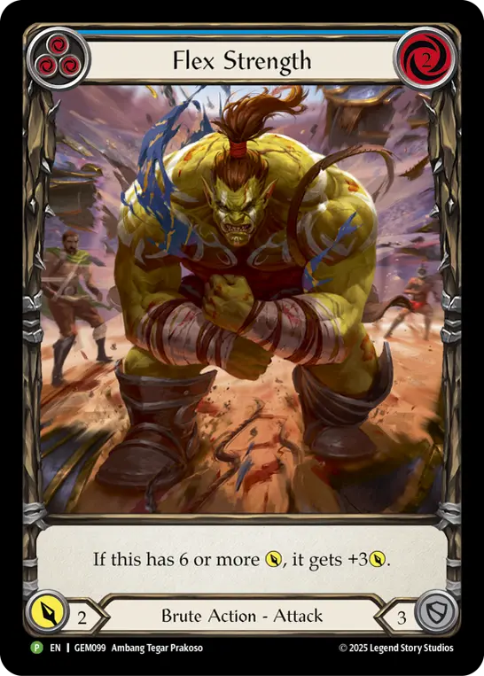 【EN】[Brute] Flex Strength/魅せる力 (青)「P」〔GEM099〕