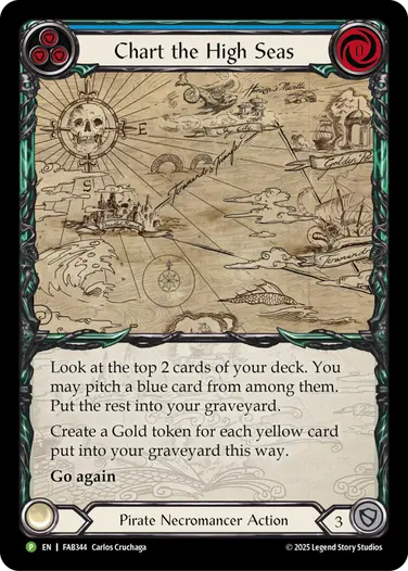 RF 蒼海の航海図/Chart the High Seas 2枚 EN】《Rainbow Foil》[Pirate Necromancer] Chart the High Seas/蒼海