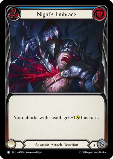 【EN】[Assassin] Night's Embrace/夜の抱擁 (青)「R」〔AAC028〕