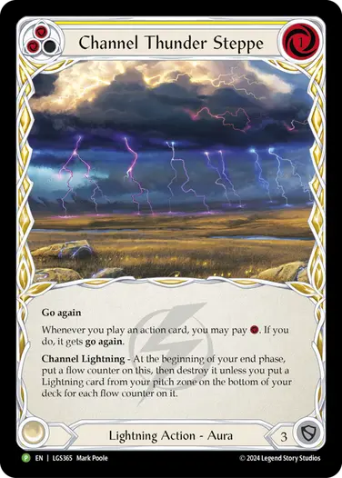 EN】《Cold Foil》[Lightning] Channel Thunder Steppe 「P」〔LGS365