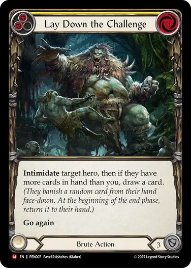【予約商品】【EN】[Brute] Lay Down the Challenge/強制挑戦 (黄)「M」〔PEN007〕