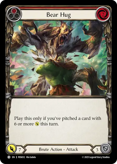 【予約商品】【EN】[Brute] Bear Hug/強烈な抱擁 (赤)「C」〔PEN012〕