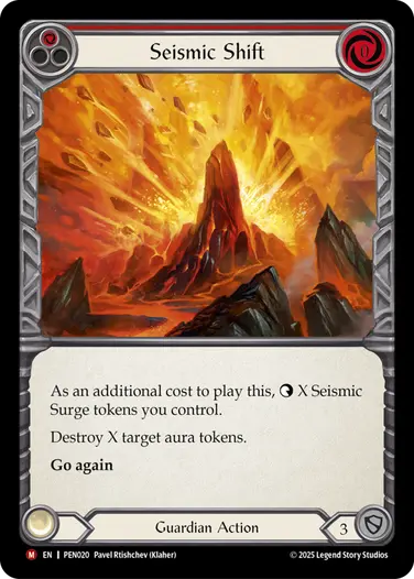 【予約商品】【EN】[Guardian] Seismic Shift/地殻の大変動 (赤)「M」〔PEN020〕