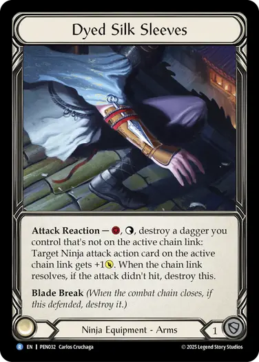 【予約商品】【EN】[Ninja] Dyed Silk Sleeves/染絹の腕隠し (装備品)「R」〔PEN032〕