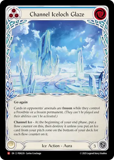 【EN】[Ice] Channel Iceloch Glaze/氷晶湖の導き (青)「M」〔PEN229〕