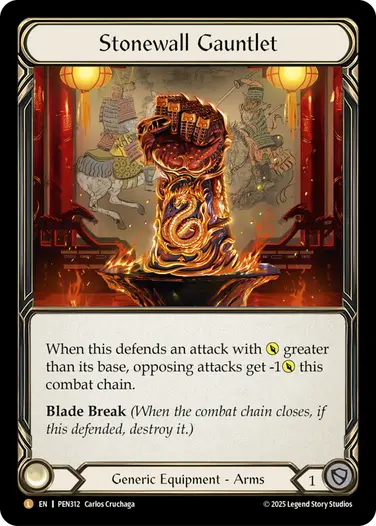 【予約商品】【EN】[Generic] Stonewall Gauntlet/石壁の籠手 (装備品)「L」〔PEN312〕