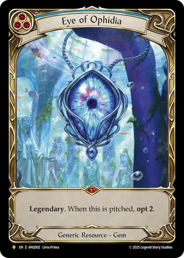 【予約商品】【EN】[Generic] Eye of Ophidia/オフィディアの瞳 (青)「F」〔ANQ002〕