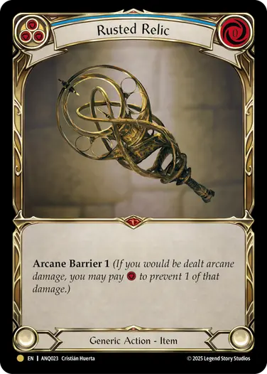 EN】[Generic] Rusted Relic/錆び付いた遺物 (青)「M」〔ANQ023