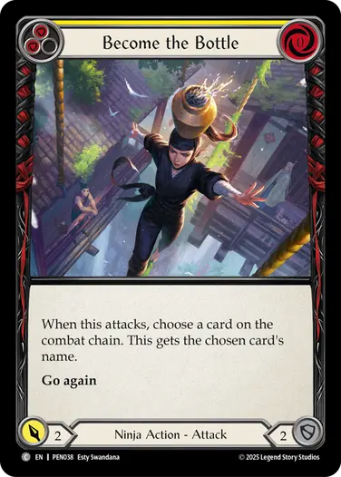 EN】《Rainbow Foil》[Ninja] Become the Bottle/瓶を象れ (黄)「C