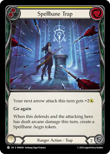 EN】《Rainbow Foil》[Ranger] Spellbane Trap/魔散の罠 (黄)「C