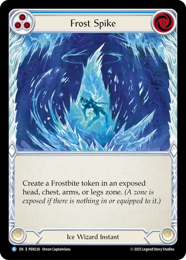 EN】《Rainbow Foil》[Ice Wizard] Frost Spike/氷突 (青)「R